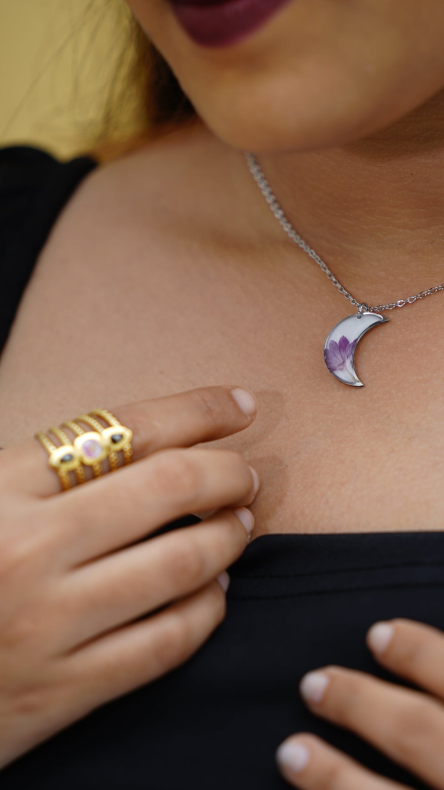 Crescent Moon - Cornflower