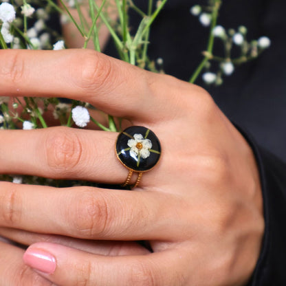 Plum Blossom ring (18k Gold plated)
