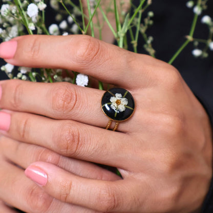 Plum Blossom ring (18k Gold plated)