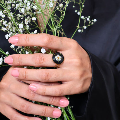 Plum Blossom ring (18k Gold plated)