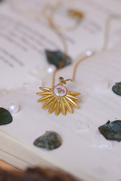 Rising sun Necklace 18K