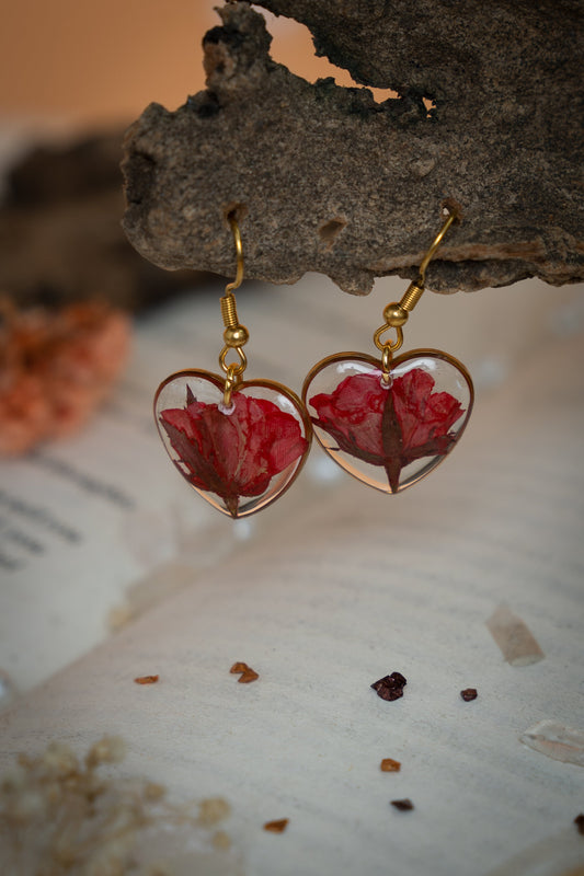 Red Rose Earrring